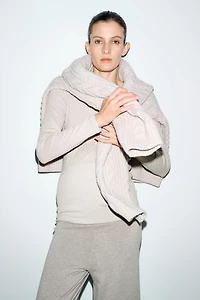 MAMA Ribbed Jersey Top
