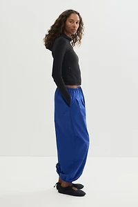 Water-Repellent Balloon-Leg Sports Pants