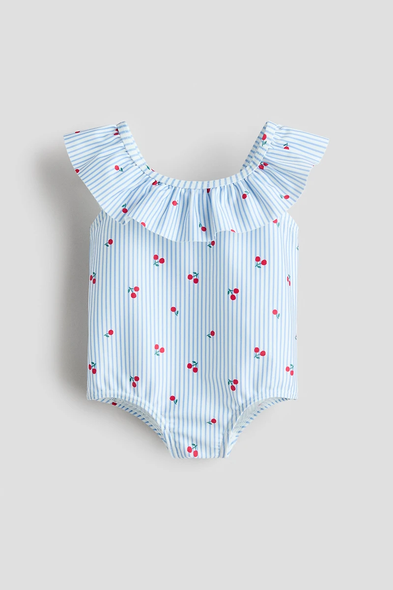 Frill-trimmed swimsuit