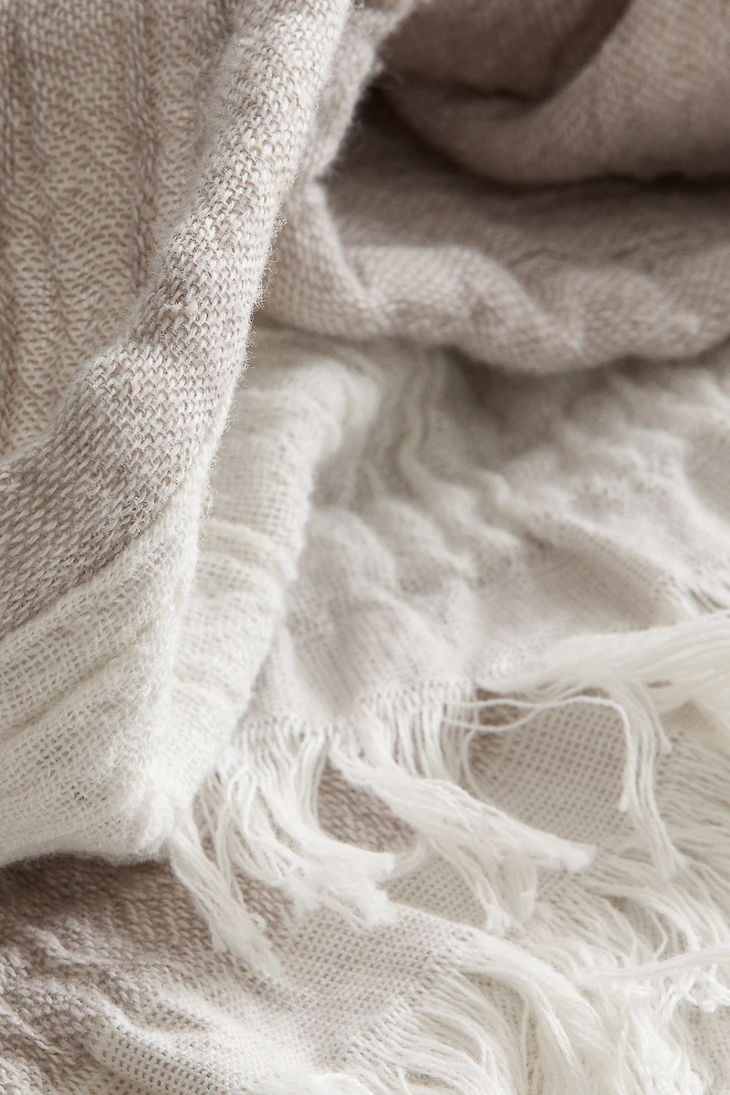 Fringe-trimmed Bedspread