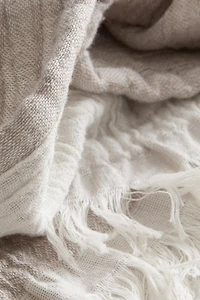 Fringe-trimmed Bedspread
