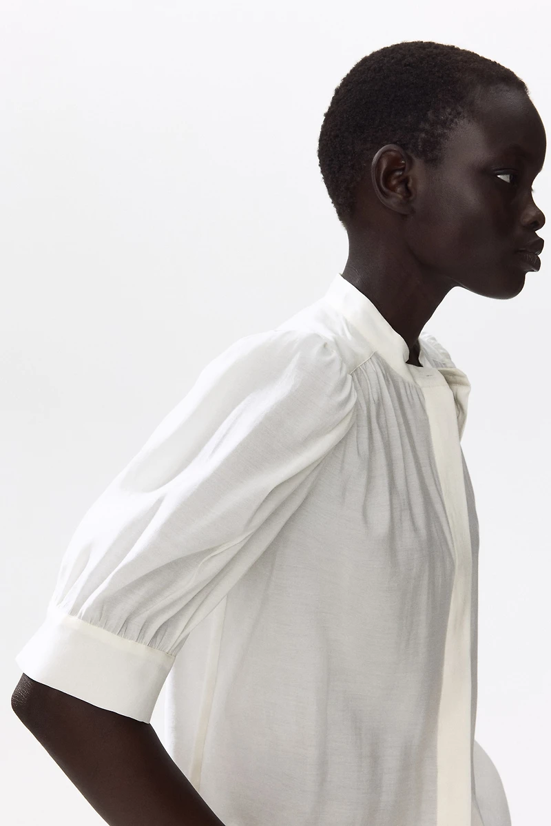 Puff-Sleeved Blouse