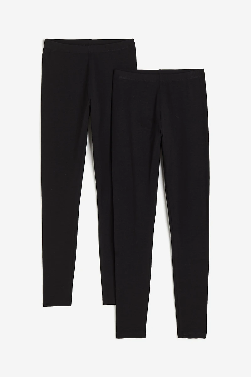 Lot de 2 leggings en jersey