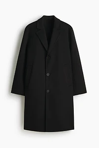 Single-Breasted Wool Coat
