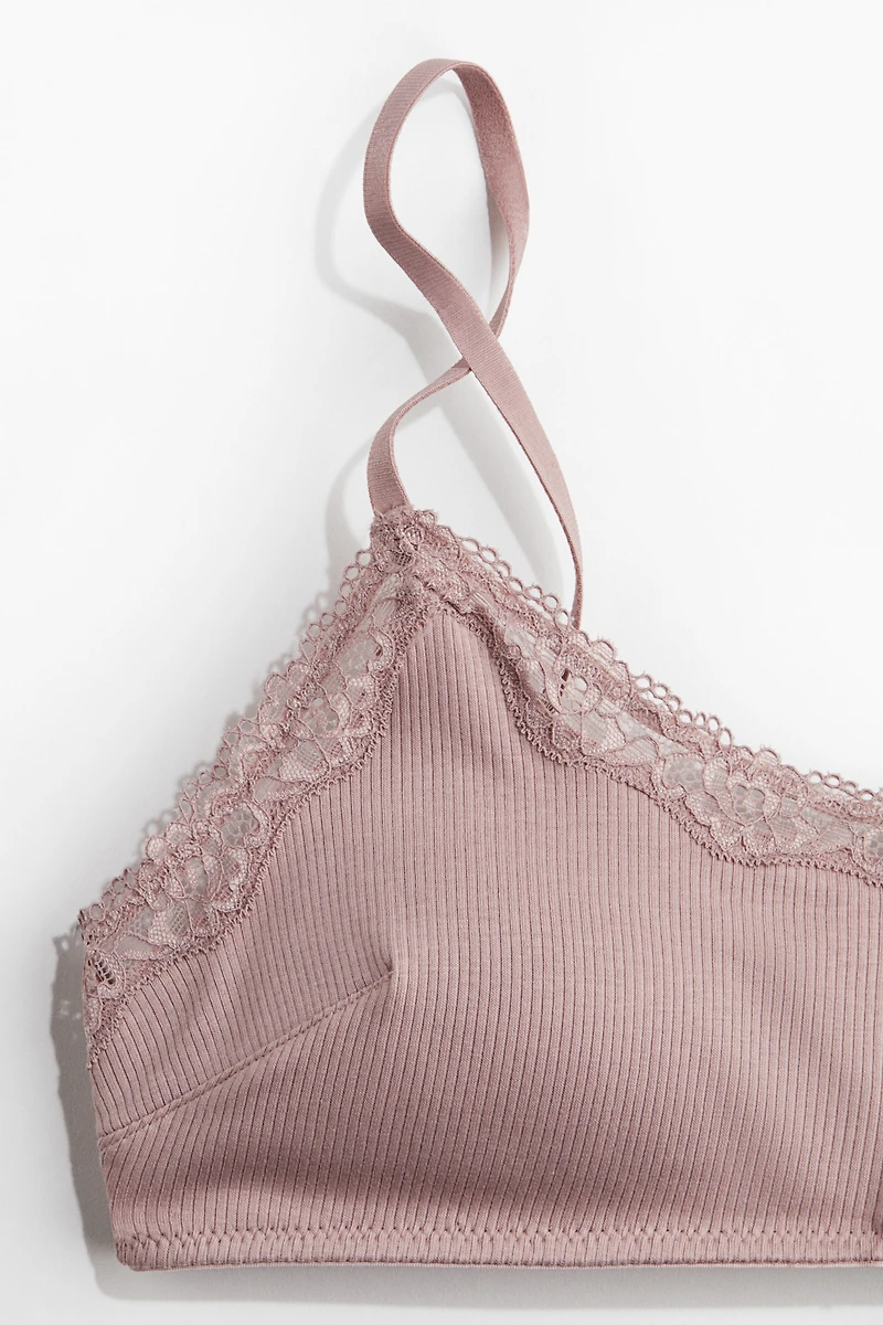Padded Soft-Cup Jersey Bra