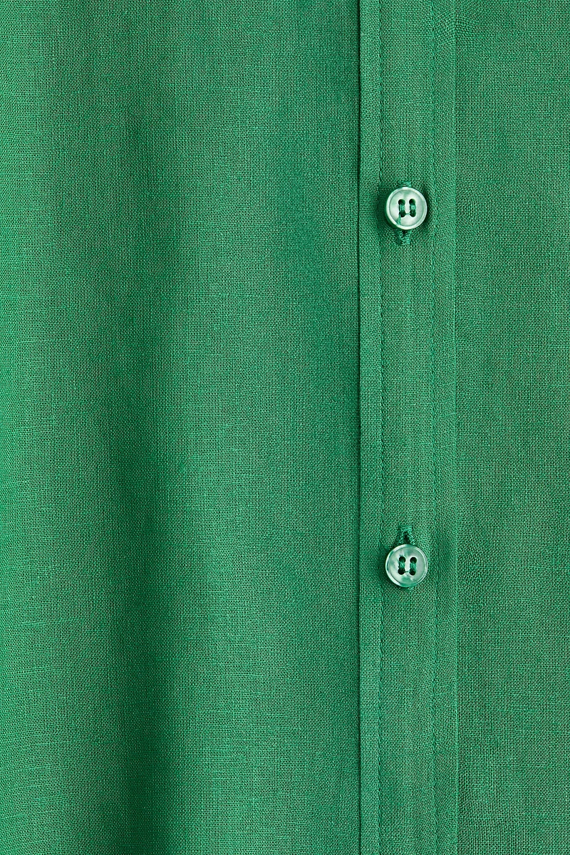 Linen-Blend Blouse