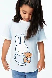 T-shirt en coton avec motif imprimé