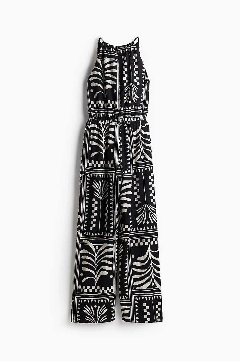 Textured Jersey Jumpsuit