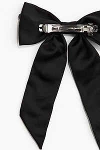 Embellished bow hair clip