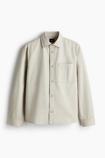 Regular-Fit Twill Overshirt
