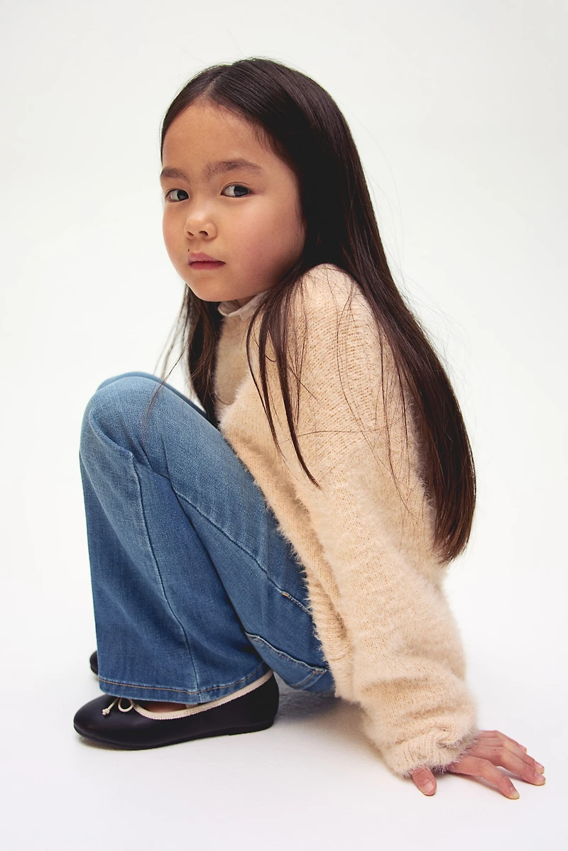 Jean Très Extensible Jambes semi-évasées