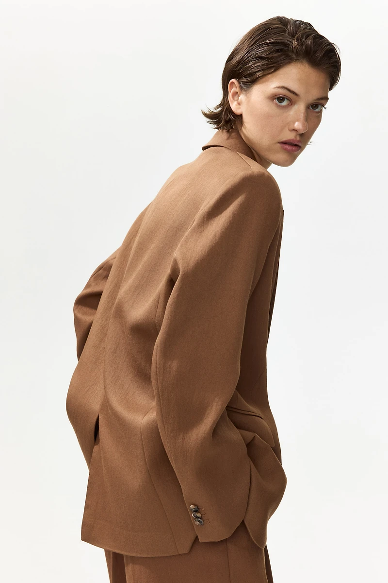 Blazer à fermeture droite