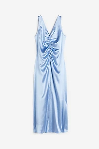 Ruched Satin Dress