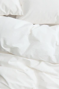 Seersucker King/Queen Duvet Cover Set