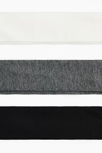 Lot de 3 bandeaux en jersey coton