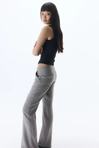 Linen-Blend Dress Pants
