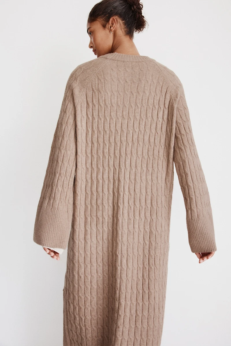 Cable-Knit Maxi Dress