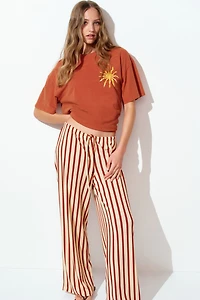 Straight-Leg Drawstring Pants