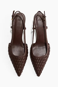 Escarpins à bride arrière petit talon