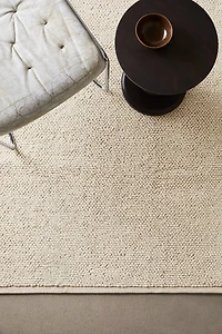 Textured-weave Wool-blend Rug