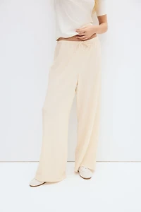 Textured Jersey Drawstring Pants