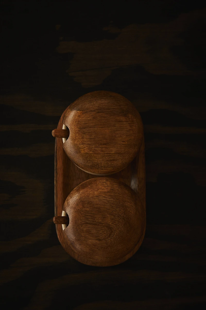 Reactive-glaze Salt and Pepper Set