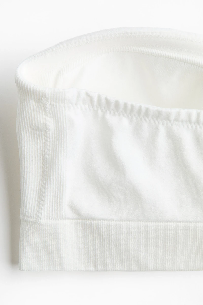 Soutien-gorge bandeau coussiné sans coutures