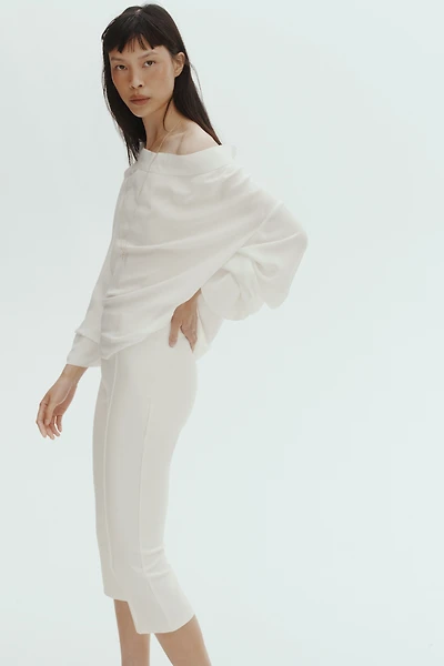 Pantalon Capri avec plis