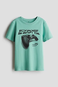 Printed cotton T-shirt