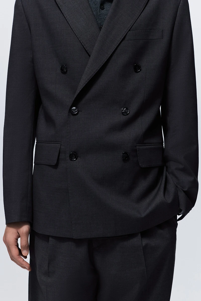 Regular-Fit Double-Breasted Jacket