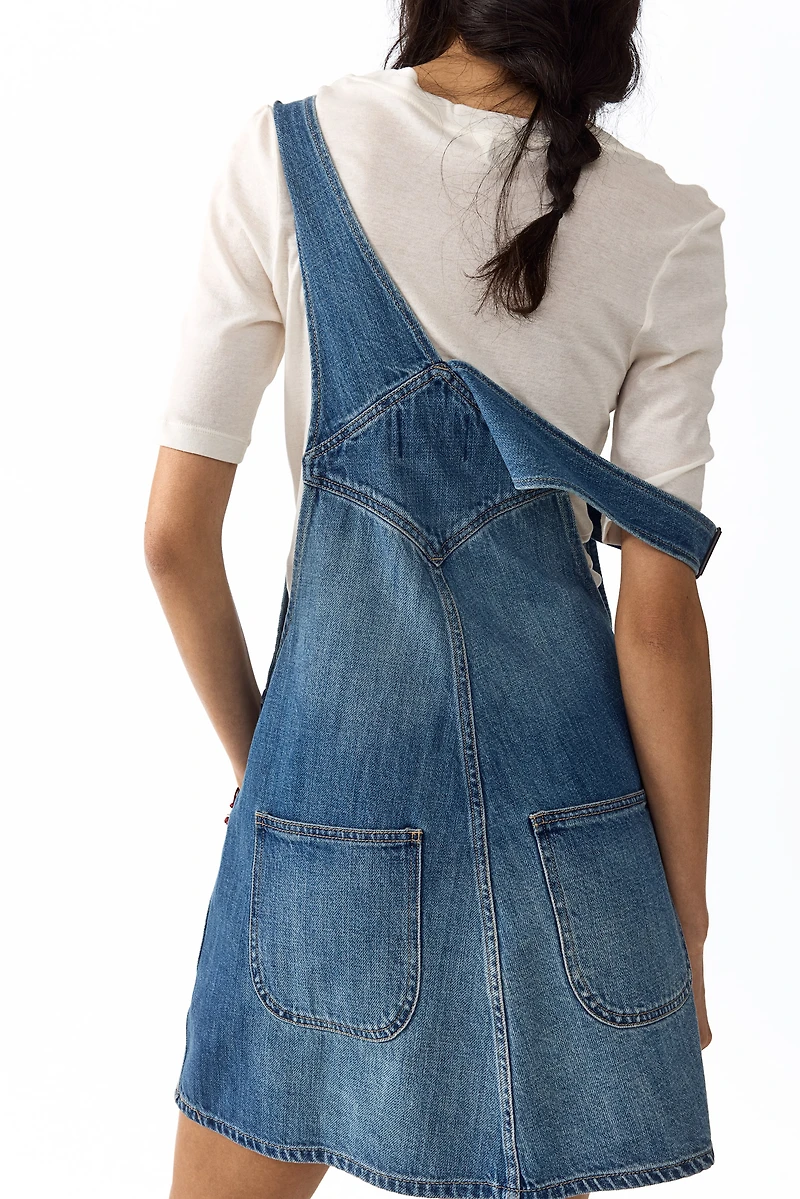 Robe salopette en denim