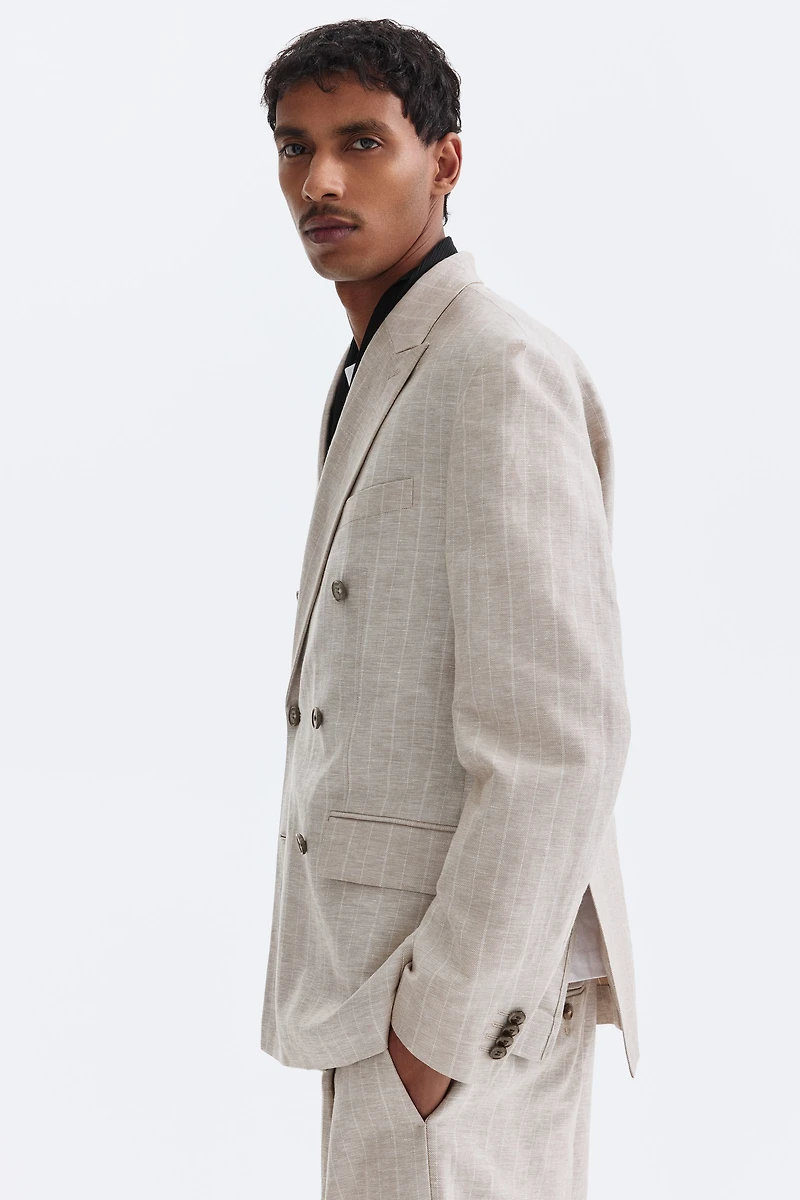 Veste classique à fermeture double boutonnage