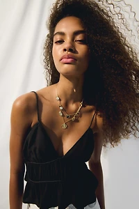Braid-Detail Strappy Top