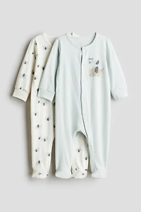 2-pack Cotton Pajama Jumpsuits