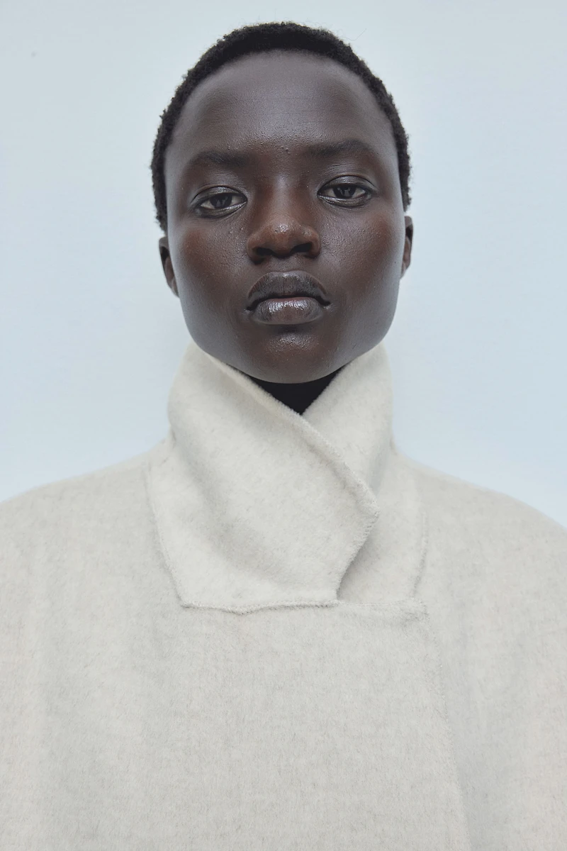 Wool-Blend Coat