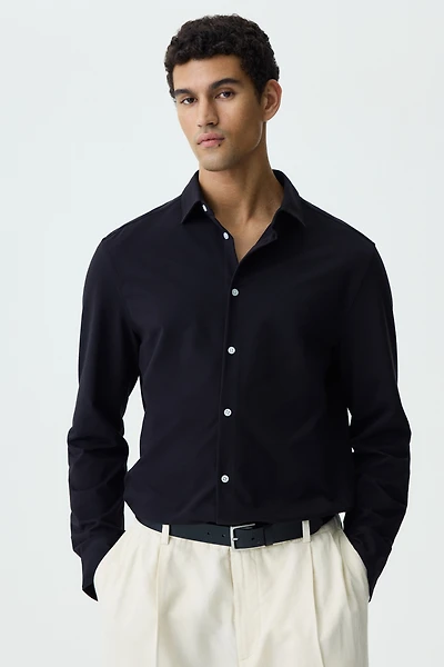 Four-Way Stretch Slim-Fit Shirt