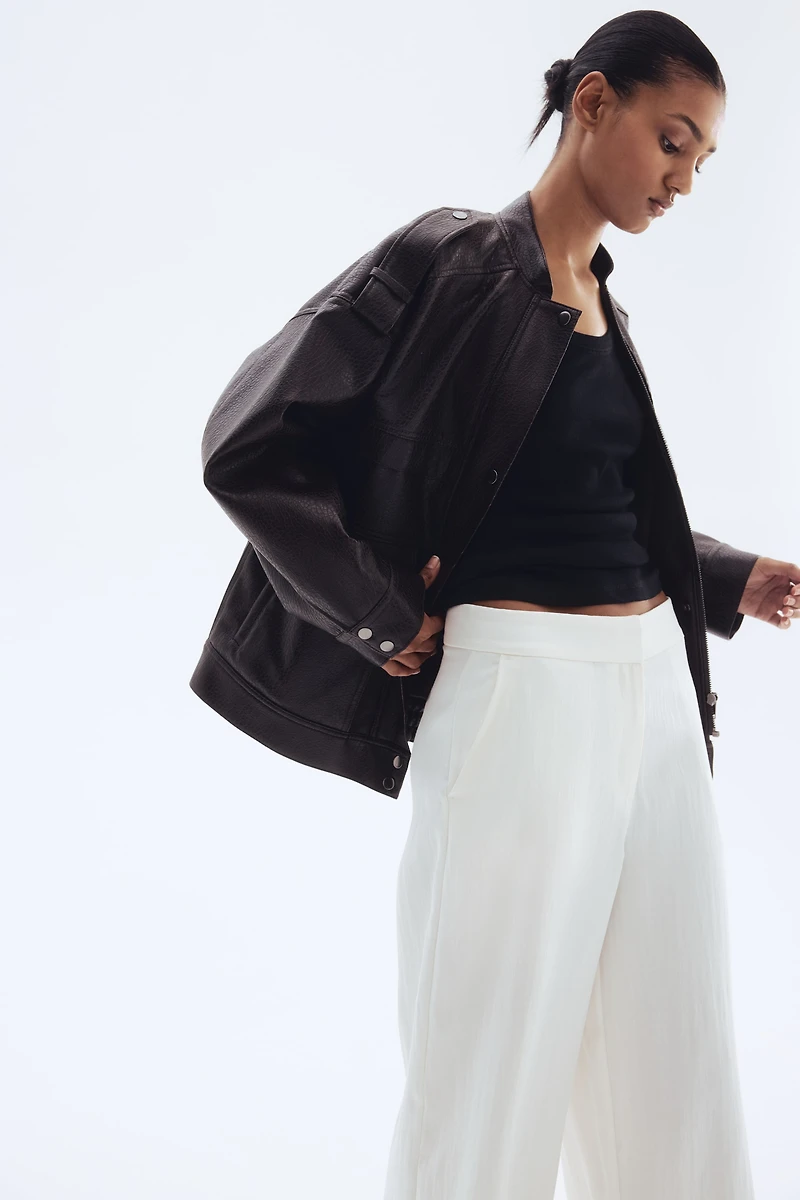 Pantalon large en sergé