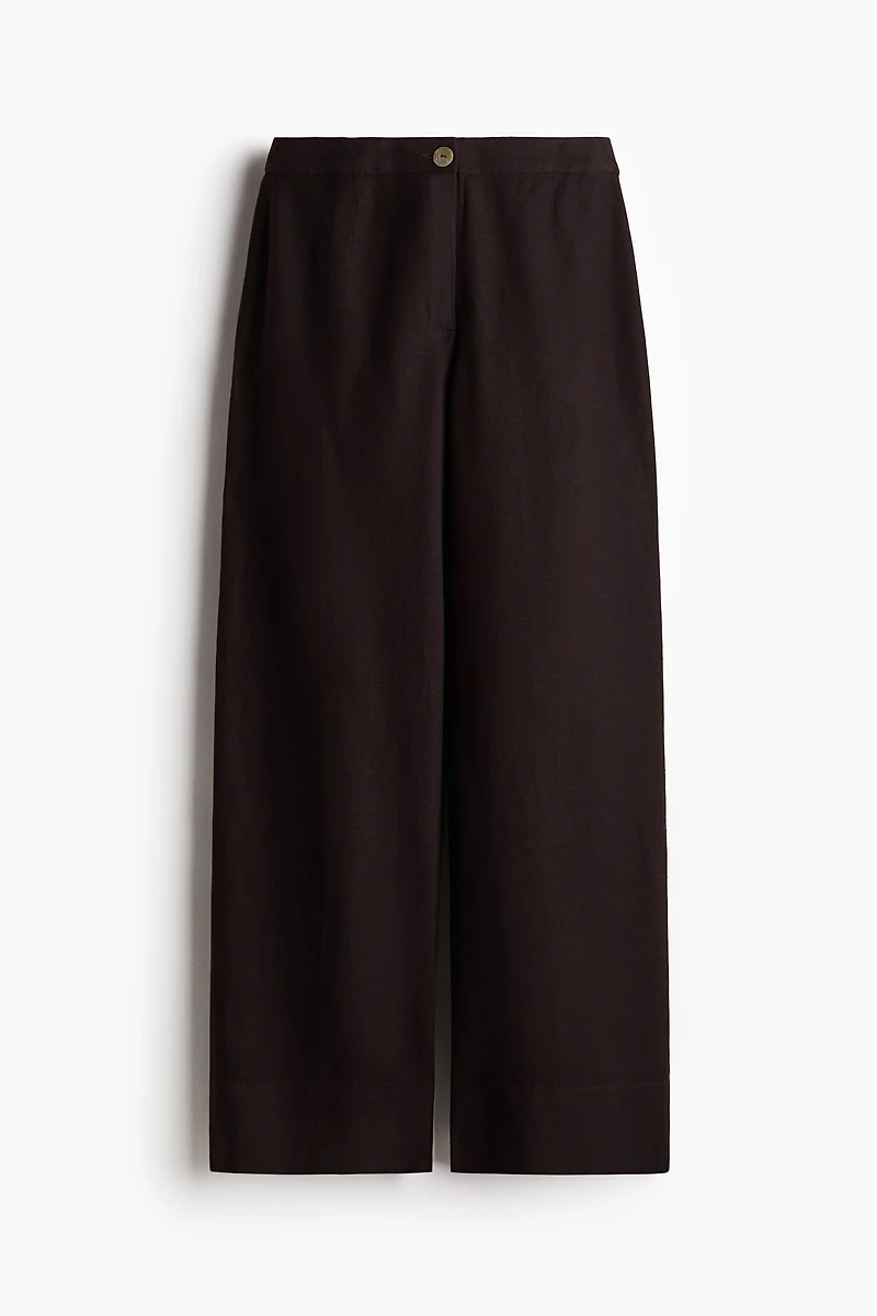 Linen-Blend Pants