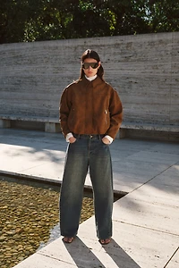 Veste en tissu gratté