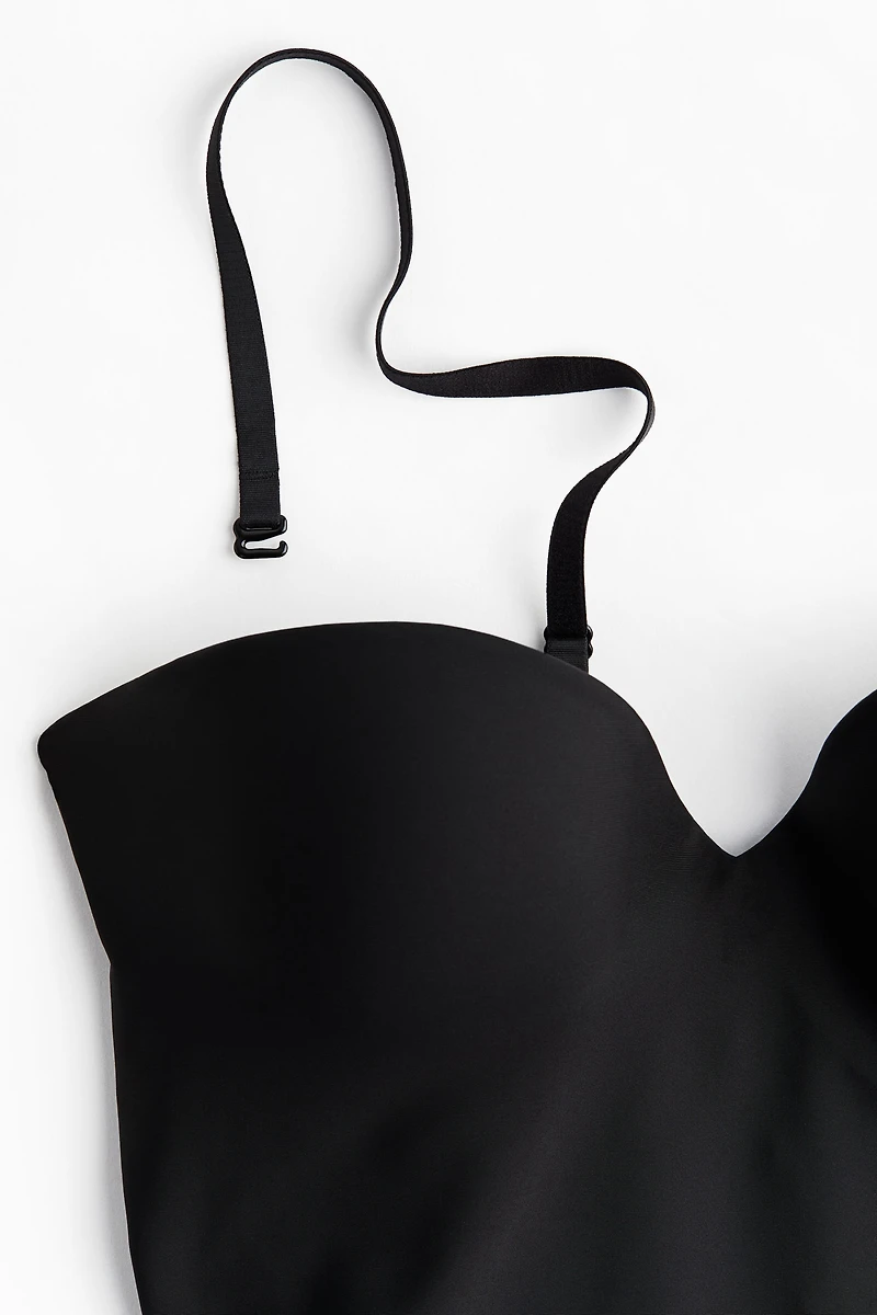 Light Shape Strapless Biker Bodysuit