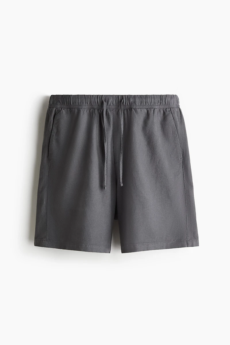 Relaxed-Fit Linen-Blend Shorts