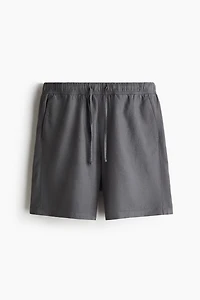 Relaxed-Fit Linen-Blend Shorts