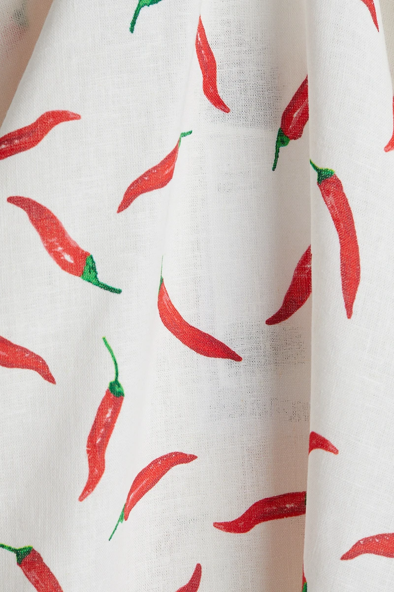 Linen-Blend Beach Dress