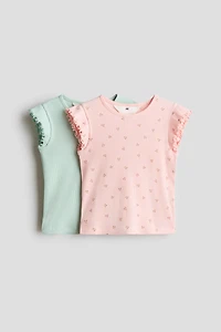 2-Pack Ribbed Cotton Tops