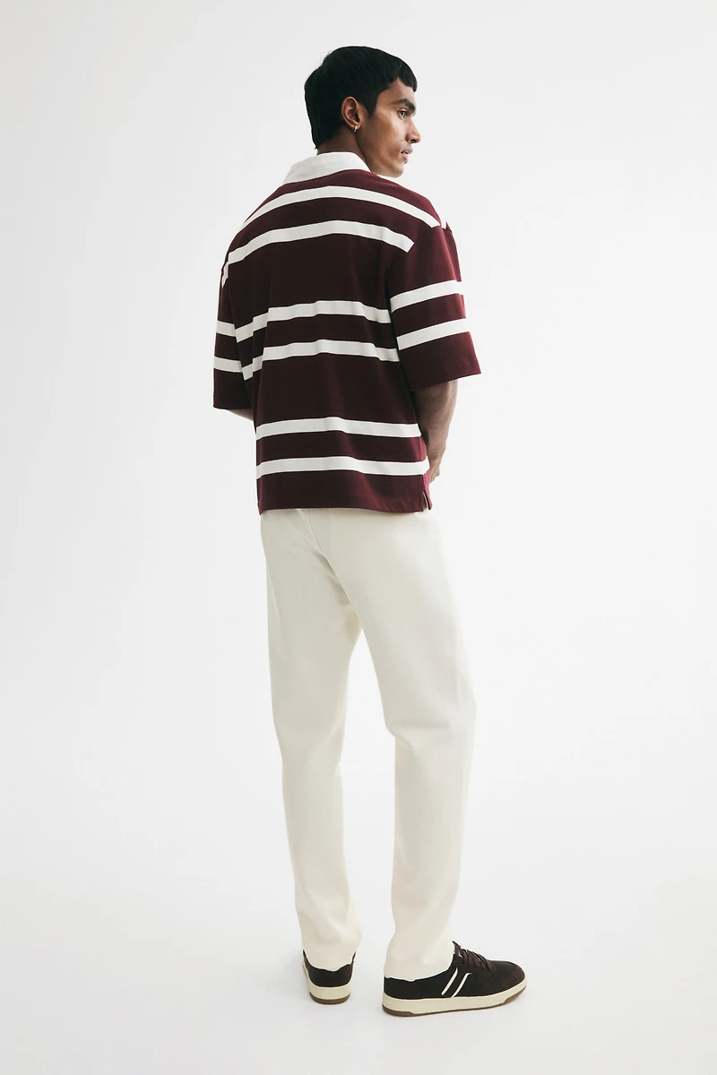 Regular-Fit Interlock Crease-Front Joggers