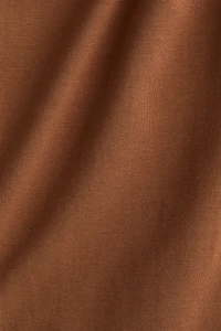 Pantalon en coton avec ceinture repliée