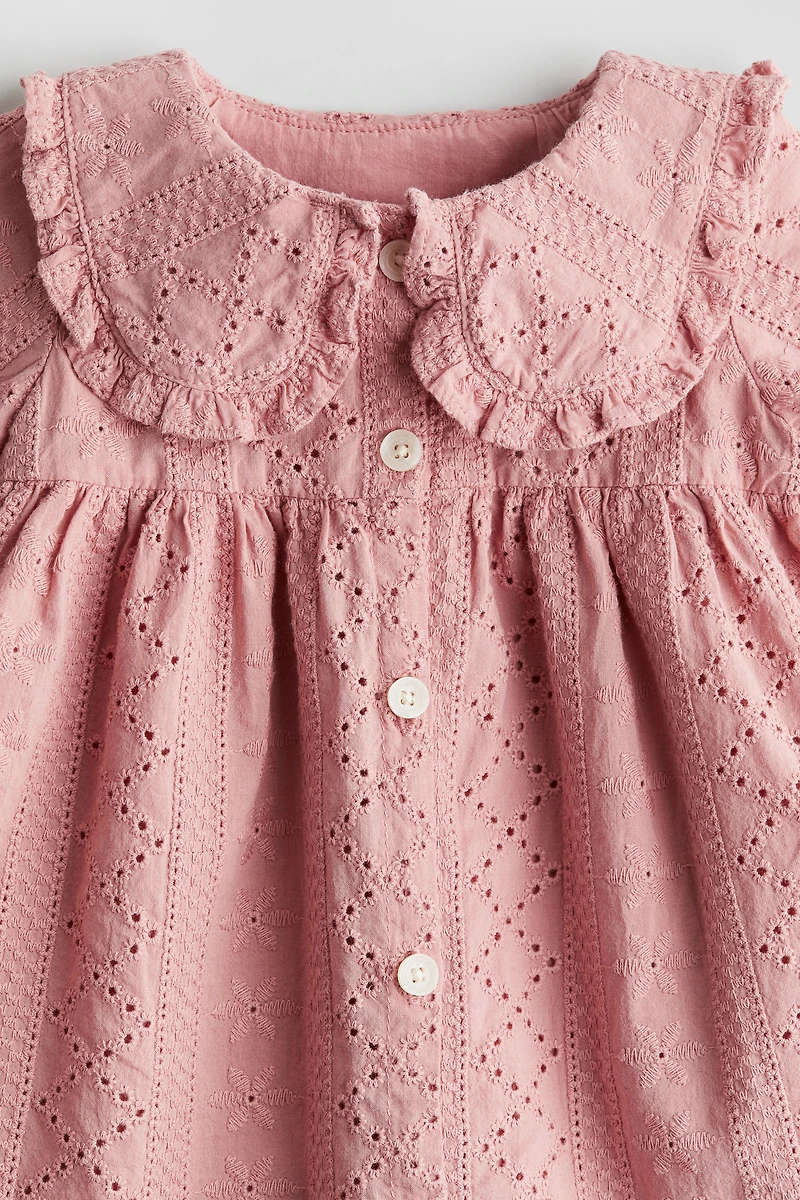 Eyelet Embroidered Cotton Dress