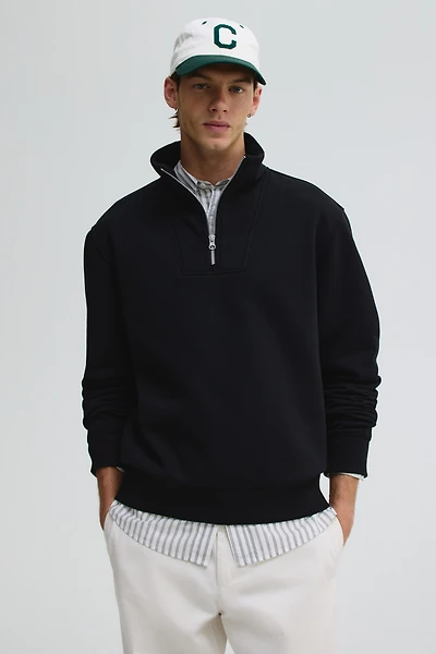 Regular Fit Half-Zip Sweatshirt