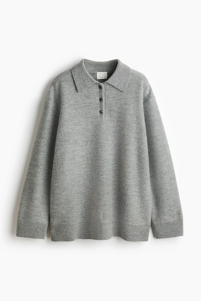 Wool Polo Sweater