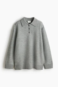 Wool Polo Sweater